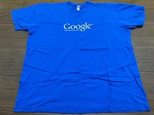 VTG Google Men’s Blue T-Shirt - American Apparel - 2XL - 2001 - Picture 1 of 3
