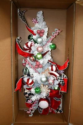 MacKenzie-Childs Dulces navideños iluminados botín de Navidad #129931 nuevo en caja Foto 1 de 4