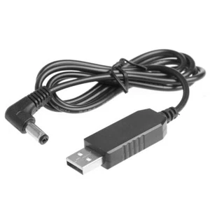 100cm Universal 90 Degree USB 5V To 24V 250mA 5.5x2.1mm Step Up Adapter Cable - Picture 1 of 8