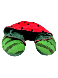 New Neck Pillow Viggio Bambino Kids Memory Foam Hooded Watermelon Print - Picture 1 of 3