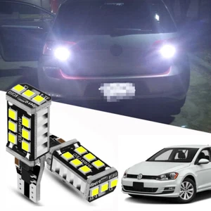 2x Xenon White LED Bulbs Fit for Volkswagen Golf 2010-2017 Backup Reverse Lights - Picture 1 of 6