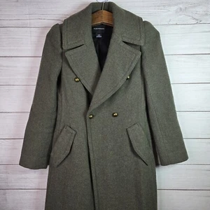 Club Monaco $598 Military Green Double Breasted Wool Blend Byannca Coat Size XS - Picture 1 of 11