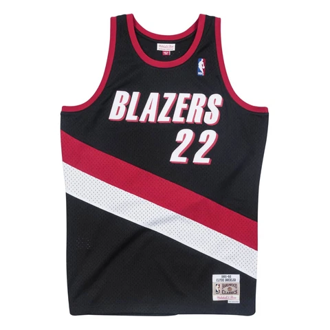 Mitchell & Ness NBA Swingman Road Jersey Trail Blazers 91 Clyde Drexler *NEW* Cover