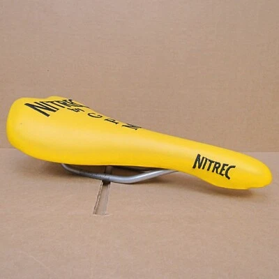 Sillín Gipiemme Nitrec Nuevo-Antiguo-Stock con Cubierta Amarilla "Antideslizante"... Manchas Foto 1 de 4