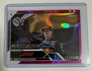 Max Verstappen Topps Chrome Formula 1 2023 Fuchsia Lava Refractor /250 Red Bull - Bild 1 von 3