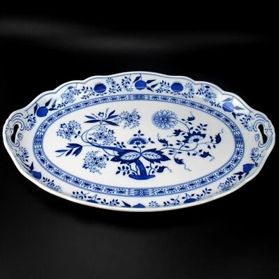 Hutschenreuther Porzellan Tablett Maria Theresia Dekor Zwiebelmuster 2. Wahl - Bild 1 von 4