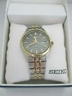Seiko Men's Watch SNE042 Solar Dress Two-Tone Stainless Steel Day & Date Display