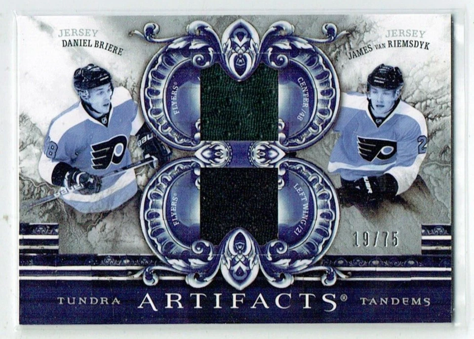 10-11 UD Artifacts Tundra Tandems  Daniel Briere--J van Riemsdyk  /75  Jerseys - Image 1 of 1