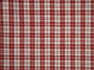 Red And Cream Multi Plaid Cotton Homespun Sewing Craft Apparel Quilt Fabric - Picture 1 of 10