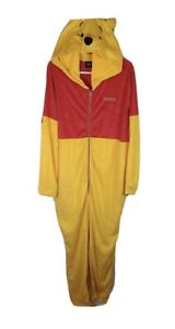 Disney Winnie the Pooh Size XS Hooded Zip Costume Adult One Piece Pajamas