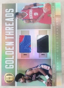 Julius DR J Erving⚡2011-12 Gold Standard Golden Thread Jersey Prime Patch /10 📈 - Picture 1 of 4