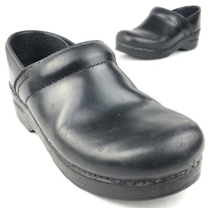 Dansko Professional Women's Black Leather Clog EU 36 US Size 5.5 - 6 Nurse Work - Picture 1 of 12