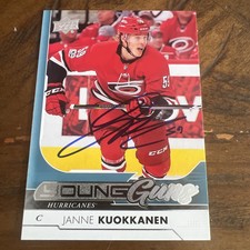 Janne Kuokkanen Signed Young Guns Card