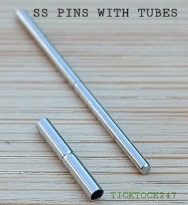 PINES CON MUESCAS CON TUBOS PARA CORREAS DE RELOJ - Imagen 1 de 3