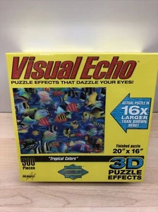 3D Puzzle Effects Visual Echo "Tropical Colors " 20x16 Hobbico 2004 Ocean life - Picture 1 of 4