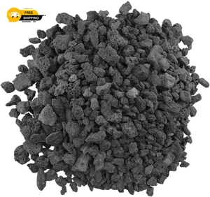 Rocce di lava medie 10 libbre di American Fire Glass - Vulcanic Fire Pit Lava Rocks - Foto 1 di 13