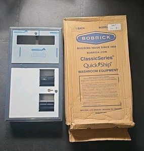 Bobrick Classic Aufputz WC-Sitzdeckel & Toilettenpapierspender 3479 - Bild 1 von 6