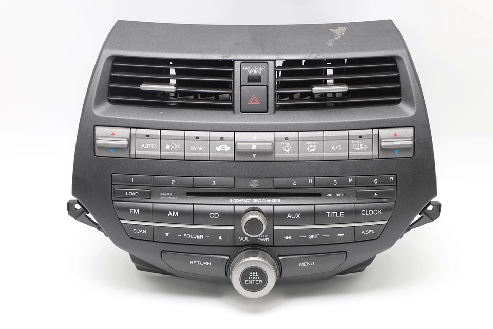 Reproductor cambiador de CD radio Honda Crosstour 12 EX 39100-TP6-A12, A990, OEM, 2012 Foto 1 de 4