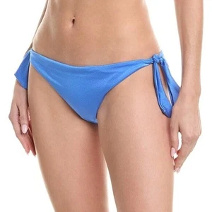 Agua Bendita Mila Aine Bikinihose einfarbig zum Binden blau verstellbar Schwimmen neu 3X - Bild 1 von 4