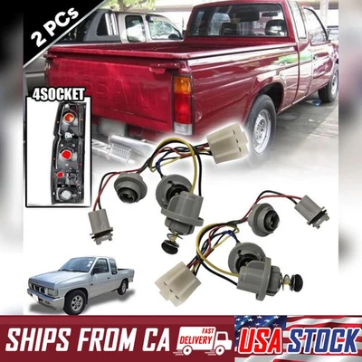 2 шт задних фонарей 4 жгута проводов для Nissan Navara D21 Hardbody 1990-1997 - Изображение 1 из 4