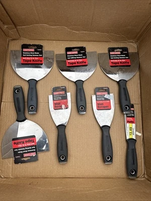Lote de 7 piezas Sears Craftsman EE. UU. Feo Nos Cinta Raspadora de Pared Cuchillo Masilla 94819 94818 Foto 1 de 4