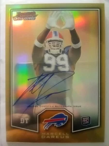 2011 Topps Chrome Marcell Dareus Rookie Auto GOLD On Card Autograph NICE READ - Picture 1 of 6