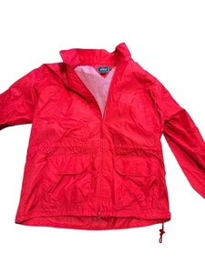 Vintage Woolrich Men’s Red Nylon Hooded Jacket XL – Style 4703, 90s Y2K Outdoor - Picture 1 of 16