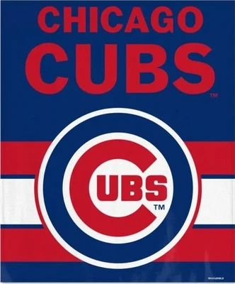 Chicago Cubs Blanket Licensed Wincraft Ultra Soft 50" x 60" - Image 1 of 2