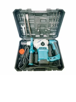 T MAKOTA TRAPANO SCALPELLATORE MARTELLO DEMOLITORE 2000W 32MM TASSELLATORE 8 ACCES