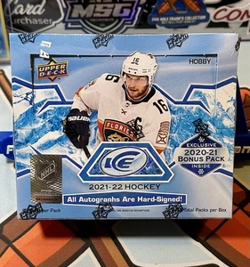 2021-22 Upper Deck Hockey su Ghiaccio Hobby Box NUOVO Sigillato - Foto 1 di 4
