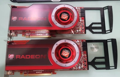 DUAL ATI Radeon HD4870 1GB GDDR5 Mini-D-Port/DVI PCIE Graphics Card 102B5070810 - Image 1 of 4