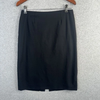 Falda lápiz Classiques Entier negra mezcla de lana para mujer talla 8 forrada con marca de lana Foto 1 de 4