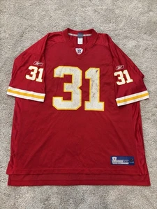 Vtg Reebok Kansas City Chiefs Priest Holmes #31 NFL Jersey Mens 2XL Red - Picture 1 of 9