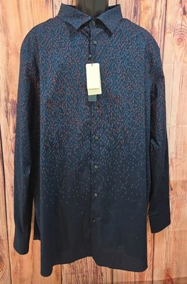 Perry Ellis Mens Stretch Button-Down Shirt 2X NWT NEW - Image 1 of 4