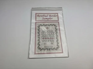 A Stitch In Time Designs Rosebud Border Sampler Hardanger Pattern 4R - Imagen 1 de 3