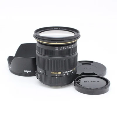 SIGMA 17-50mm F2.8 EX DC HSM for Sony A Mount w/ Hood & Caps Japan | Near Mint - Image 1 of 4