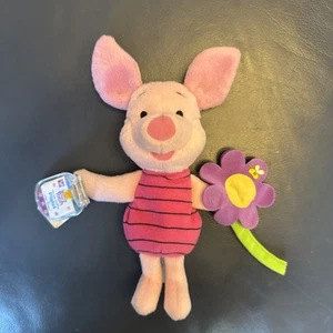 Star Bean Disney Winnie the Pooh FLOWER SNIFFIN PIGLET Plush Fisher Price 1998 - Picture 1 of 5