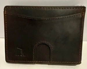 Kings Loot Geldbörse Braun Used Premium Leder Geldklammer RFID Minimalistisch - Bild 1 von 6