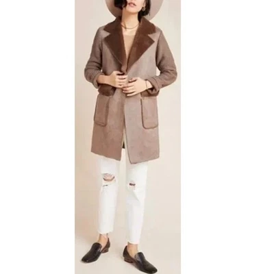 Nuevo ~ ANTHROPOLOGIE ~ IMPRESIONANTE Abrigo Suéter Para Mujer Manga Larga Talla Pequeña Foto 1 de 4