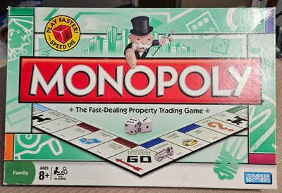 Monopoly - Play Faster With Speed Die - 2008 Parker Brothers Board Game Complete - Image 1 of 4
