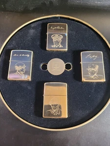 COFFRE 4 ZIPPO D-DAY NORMANDY 50 ANS 1944 1994 ALLIED HEROES COLLECTORS EDITION - Imagen 1 de 23