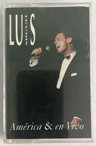 LUIS MIGUEL - AMERICA & EN VIVO - 1992 MEXICAN TAPE LONG INLAY, LATIN POP - Picture 1 of 5