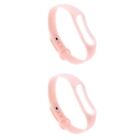  2pcs Fashion Replacement Silicone Wriststrap for Miband 3 3 Smart Bracelet