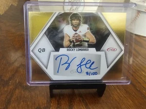 2023 SAGE Rocky Lombardi Gold Autograph 8/100 - Picture 1 of 2