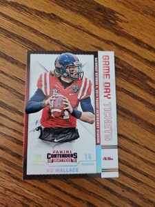 2015 Panini Contenders Draft Picks Game Day Tickets Bo Wallace Ole Miss Rebels
