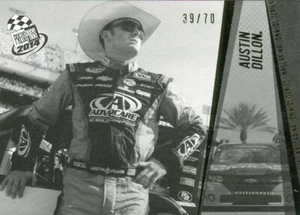 2014 Press Pass Racing black white parallel /70 #46 Austin Dillon - Picture 1 of 1