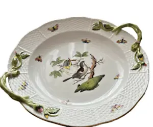 Herend Rothschild Bird Handles Serving Plate Chop Plate No box From Japan Rare - Picture 1 of 10