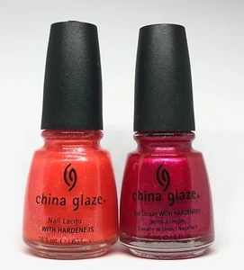 China Glaze Nail Polish TARNISHED & VARNISHED 428 + SASS IN A GLASS 431 - Picture 1 of 1