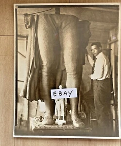 Rare Antique Photo James Earl Fraser Thomas Jefferson Sculpture 8”X10” c1925 - Picture 1 of 12