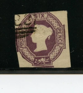 Gran Bretagna #7 (G077) Regina Vittoria, 6 edizione rosso viola, usato, FVF, CV$1.000,00 - Foto 1 di 2